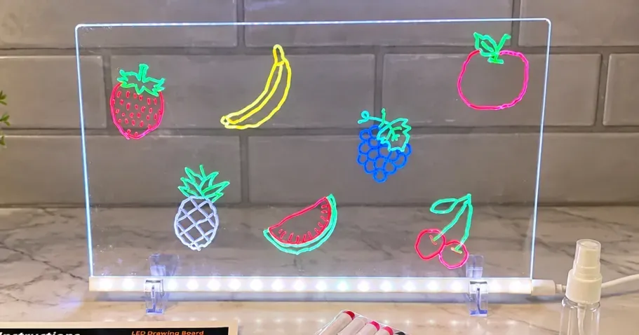 LED Drawing Board w/ Light Effects
