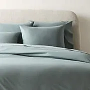 CB2 Classic Organic Cotton Percale Full/Queen Duvet Cover