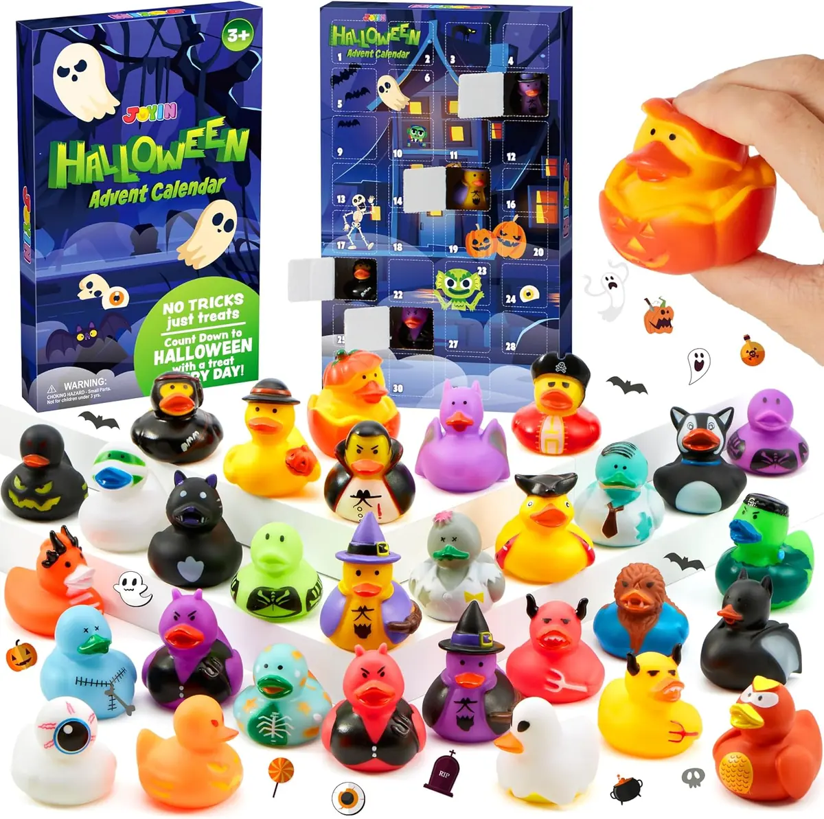 JOYIN Halloween Countdown Calendar w/ 31 Rubber Ducks