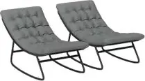 Cushioned Patio Rocking Chairs 2-Pack