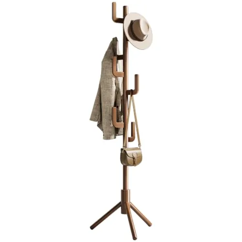 Yoobure Solid Wood Cactus Coat Rack with 8 Hooks