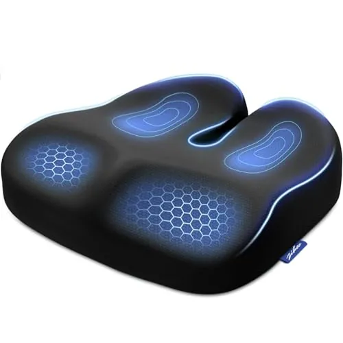 ZIKEE Ergonomic Seat Cushion with Thigh Slope