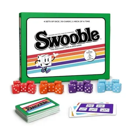 Dizzy Hill Games Swooble Fast-Paced Card & Dice Game
