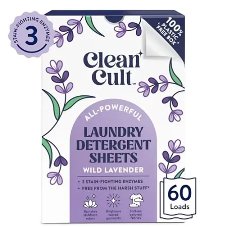 60-Count Cleancult Laundry Detergent Sheets