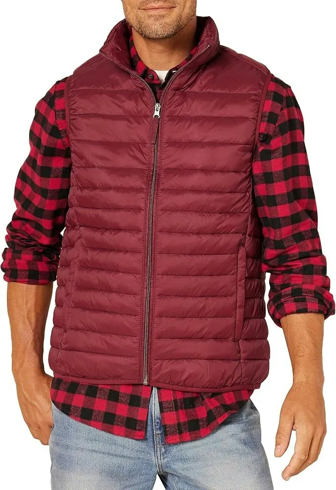 Amazon Essentials Men's Lightweight Packable Puffer Vest
