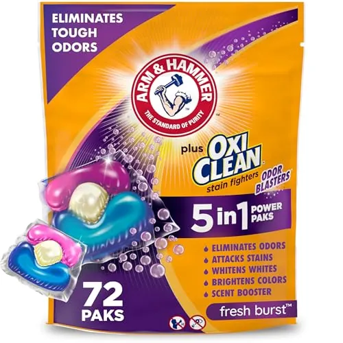 ARM & HAMMER with Oxi Clean Laundry Detergent Pods 72 Count