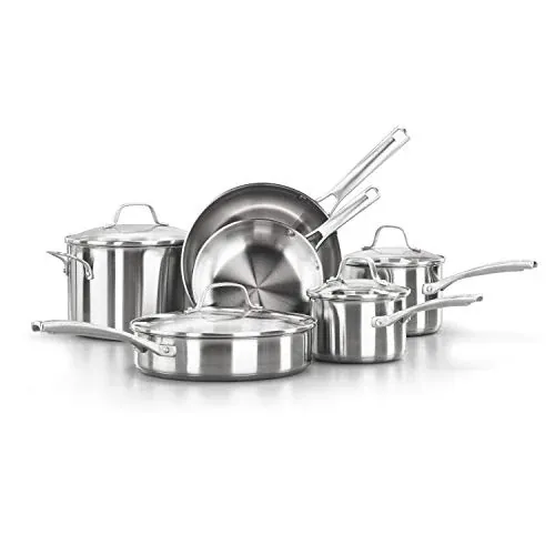 Calphalon Classic Stainless Steel 10-Pc Cookware Set