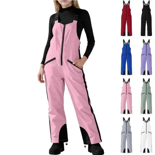 Kids Snow Pants Ski Bib Overalls Adjustable