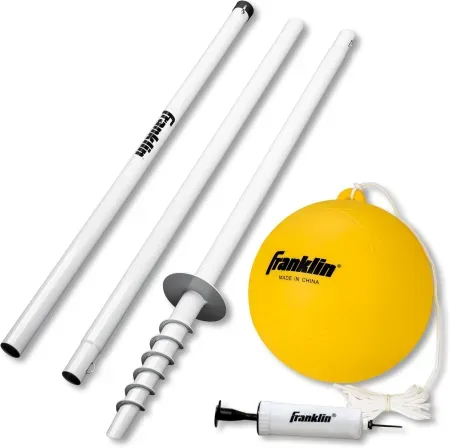 Franklin Sports 8' Portable Steel Tetherball Set w/ Pole, Ball & Rope