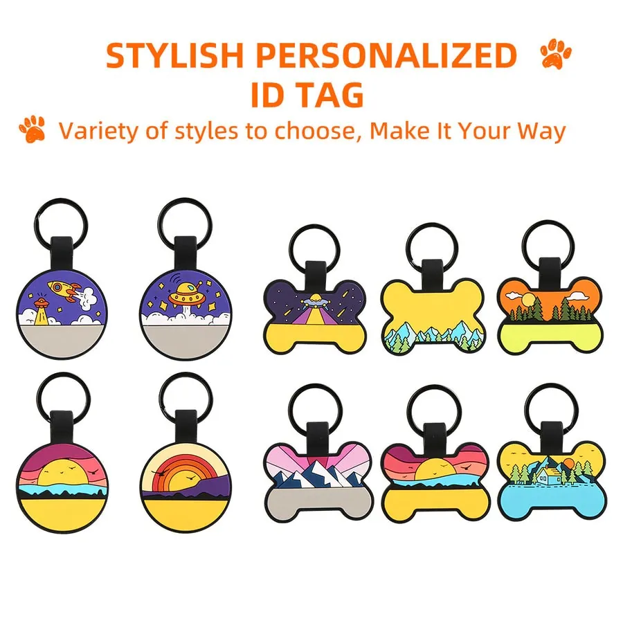 iTalkPet Silicone Personalized Dog ID Tag