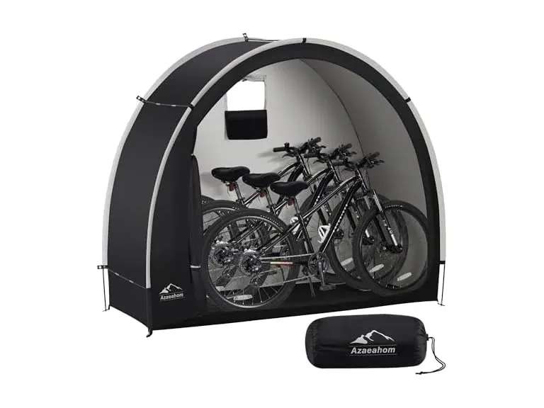 FS PRIME WOOT Waterproof Outdoor Storage Shed Tent for Bikes, Motorcycle, Garden Tools, Lawn Mower