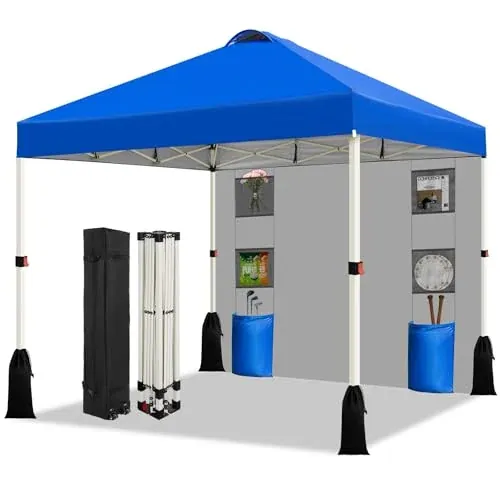 10x10 Pop Up Canopy Tent with 1 Sidewall