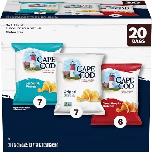 Cape Cod Potato Chips 20-Count Variety Pack