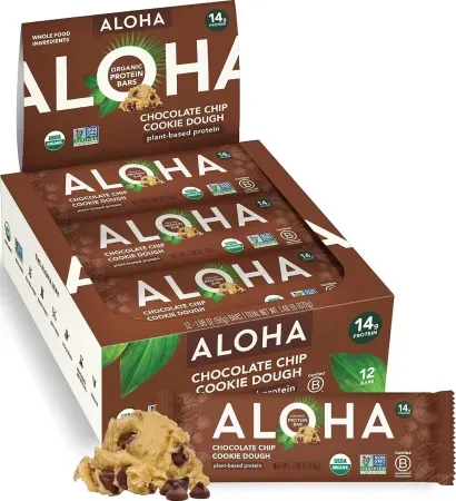 12-Count 1.98oz Aloha Plant-Based Protein Bars