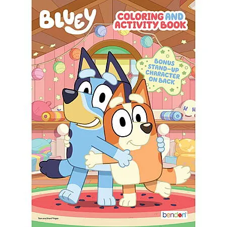 64-Page Jumbo Coloring/Activity Paperback Book (Bluey or Paw Patrol)