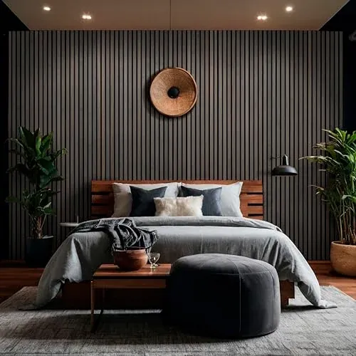Ackland Wall Panel SereniSlats Bark Brown 120" x 9.5"