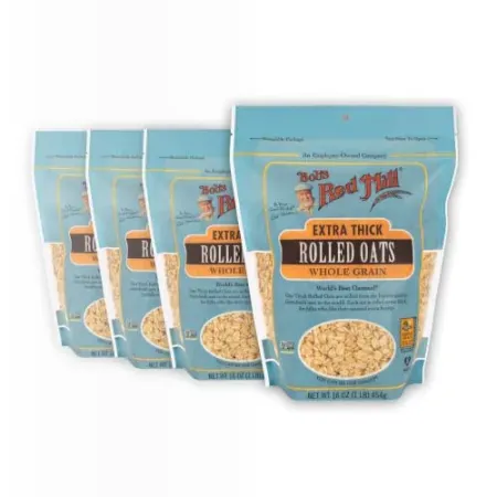 4-Pack 16oz Bob's Red Mill Extra Thick Rolled Oats
