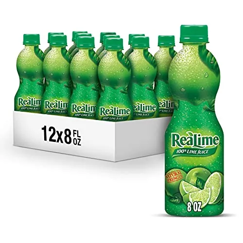 ReaLime 100% Lime Juice 8 fl oz bottle (Pack of 12)