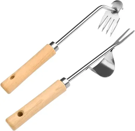 2-Pack Stainless Steel Ganchun Hand Weed Puller Tool Set