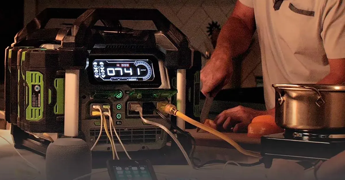 Nexus 3,000W Portable Power Station that comes with 2x 7.5Ah batteries