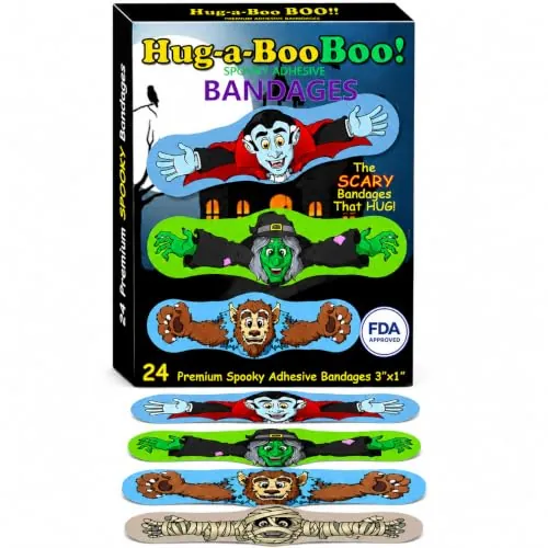 Hug-a-Booboo! Fun Monsters Adhesive Bandages