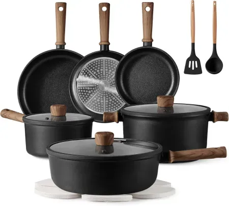 16-Piece CAROTE Nonstick Pots and Pans Set