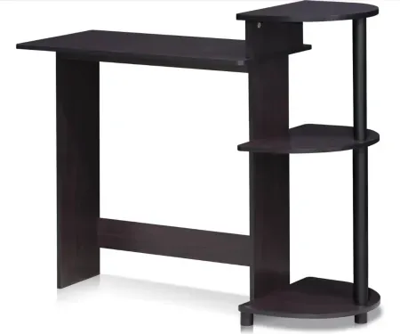 Furinno Compact Computer Desk with Shelves