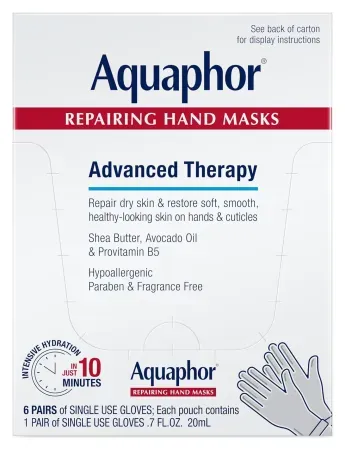 6-Count Aquaphor Advanced Therapy Repairing Hand Masks