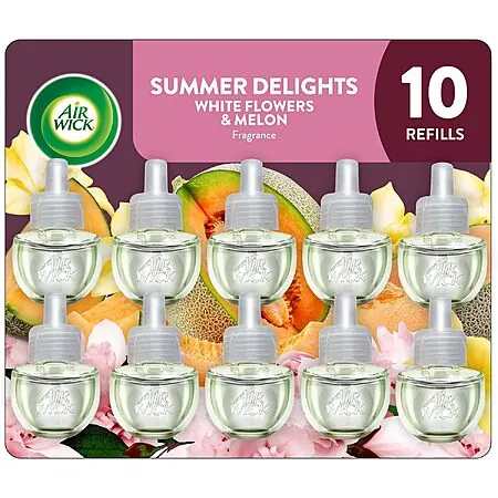 10-Ct 0.67-Oz Air Wick Plug-In Scented Oil Refills (Summer Delights)