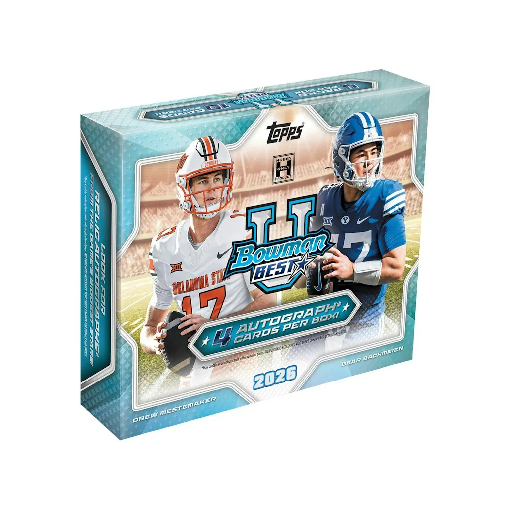 Topps 2026 Bowman U Best Football Factory Sealed Hobby Box