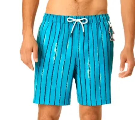 Rugged Shark Men's 7" Swim Trunks
