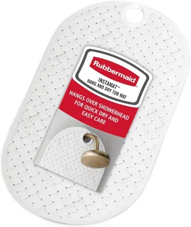 Rubbermaid INSTAMAT Bath Tub Non-Slip Shower Mat with Suction Cups