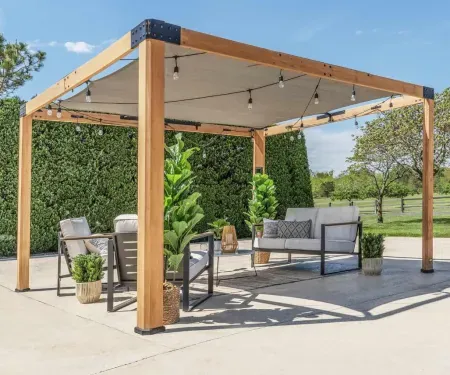 Backyard Discovery Brendan 12' x 10' Modern Cedar Wood Pergola Kit