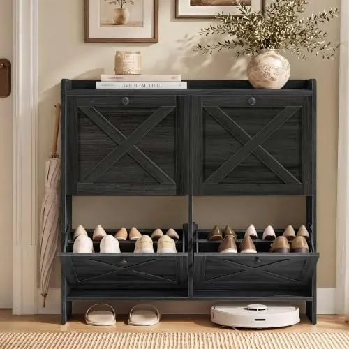 Vasagle Narrow Shoe Storage Cabinet