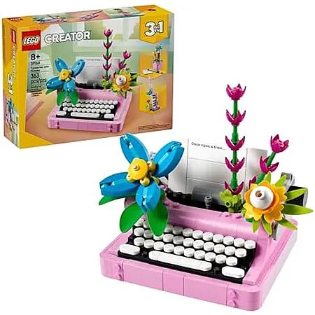 363-Pc LEGO Creator 3 in 1 Typewriter w/ Flowers Building Set