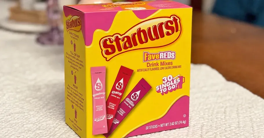 Starburst Drink Mix Singles 30-Count Variety Pack