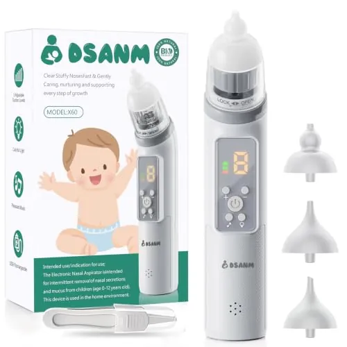 DSANM Electric Nasal Aspirator for Baby w/5-Level Suction