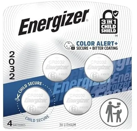 Energizer CR2032 Batteries 4-Pack