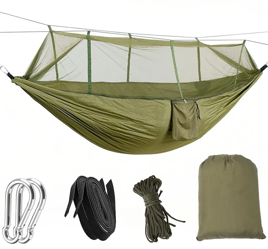 Camping Hammock w/ Mosquito Net