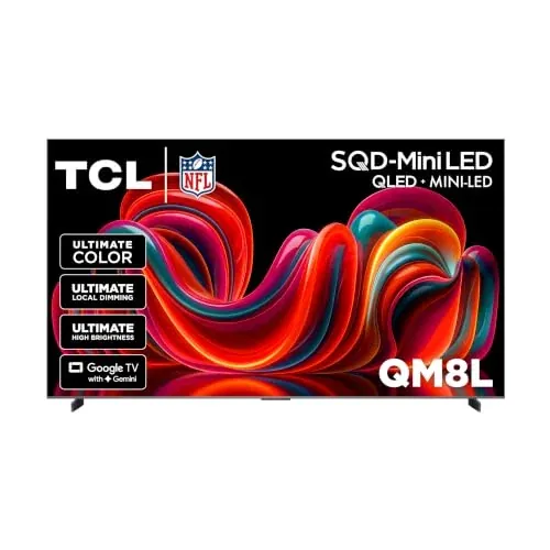 TCL Class QM8L Series 144Hz SQD-Mini-LED QLED Smart TV