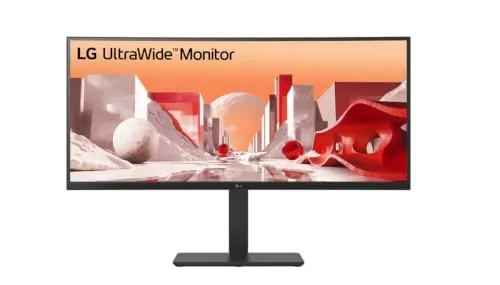 LG 34" UltraWide QHD Curved IPS Monitor with Built-in FHD Webcam and USB Type-C