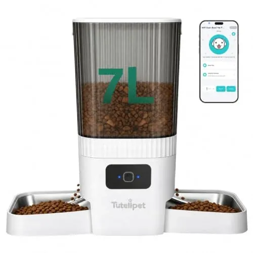 Tutellpet 7L WiFi Pet Feeder with Independent Portion Control