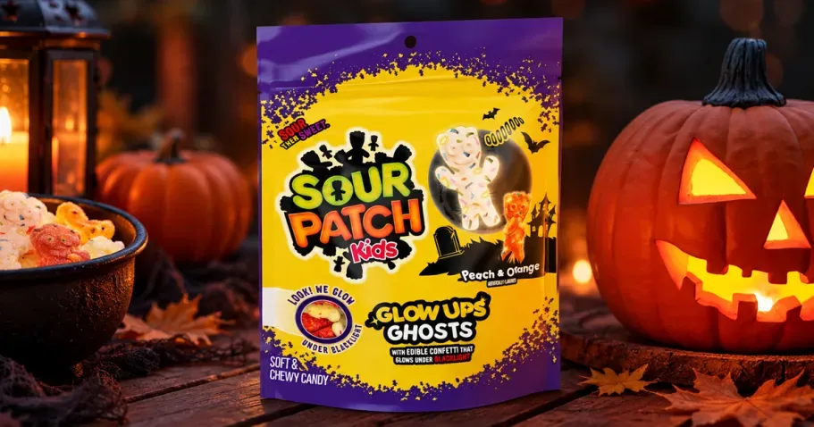 Sour Patch Kids Glow Ups Ghosts Candy 8.37oz