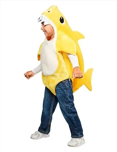 Rubies Baby Shark Costume with Sound Chip Toddler Size