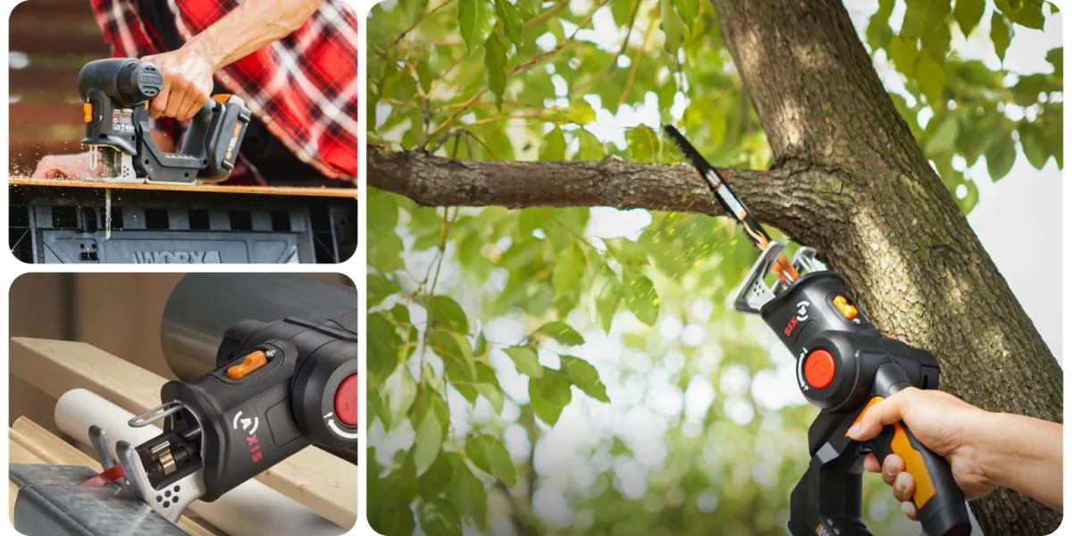 WORX Cordless Reciprocating Saw & Jigsaw