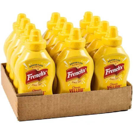 12-Pack 12oz French's Classic Yellow Mustard Squeeze Bottle