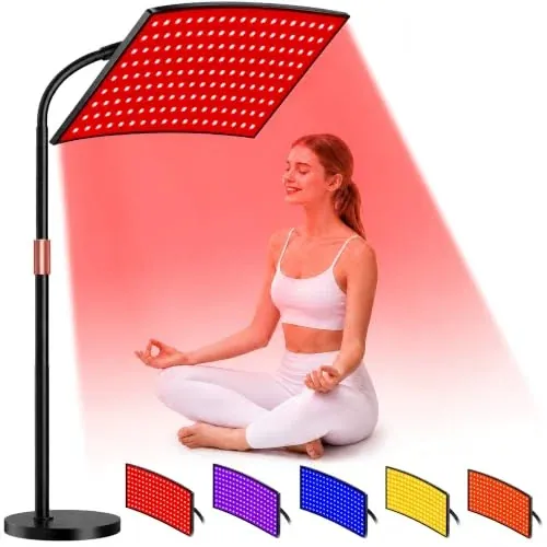 5-Color Red Light Therapy for Body & Face, 660nm 850nm 465nm 600nm