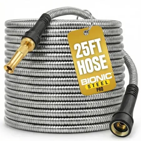 Bionic Steel Pro 25' Garden Hose with Nozzle