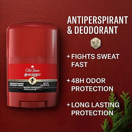 0.5oz Men's Old Spice 24/7 Antiperspirant Deodorant (Swagger w/ Cedarwood Scent)
