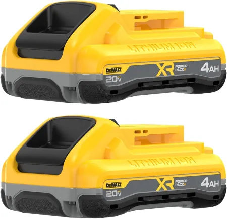 2-Count DEWALT 20V MAX XR POWERPACK 4Ah Lithium Ion Batteries